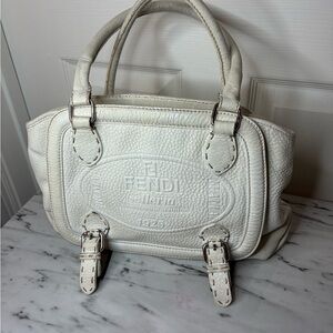 Fendi Selleria tote vintage white